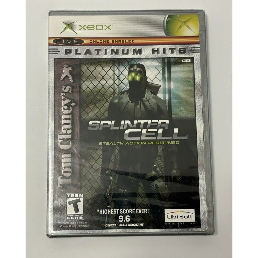 Tom Clancy SPLINTER CELL & DESERT STORM Platinum Hits (Microsoft Xbox, 2003) NEW